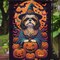 Edge Collections - 11 1/4" X 15 1/2" - Multicolor - Garden Shih Tzu Witchy Halloween Garden Flag - 1 Piece